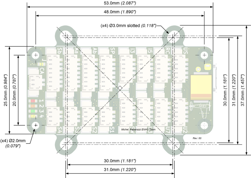 Tawaki v1.10 top mechanical dimensions