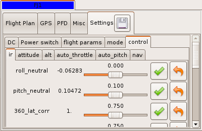 Settings tab