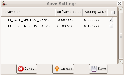 Settings tab