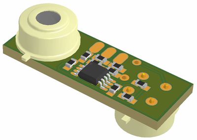 IR single slim sensor board 3D top view