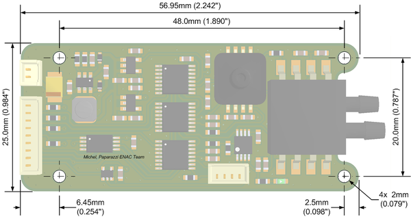 MeteoStick v1.10 Top Mechanical Dimensions
