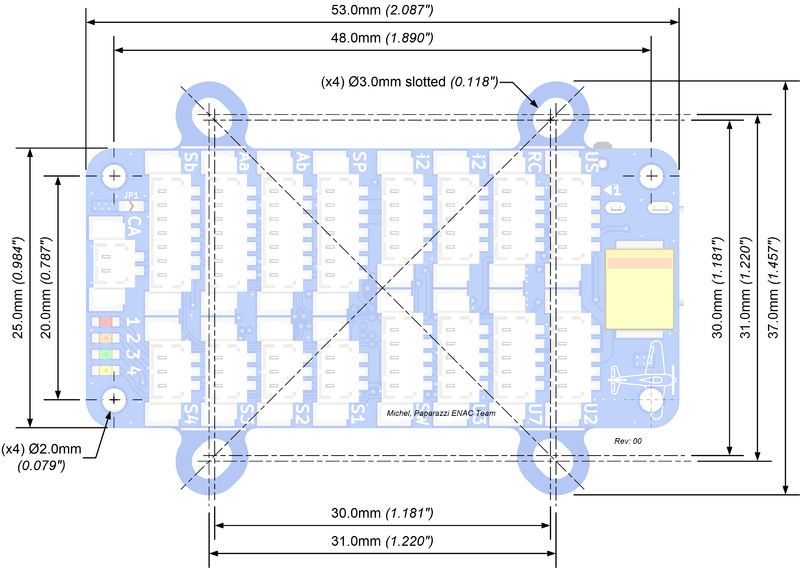 Tawaki v1.10 top mechanical dimensions