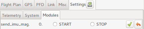 Start the module for magneto current calibration